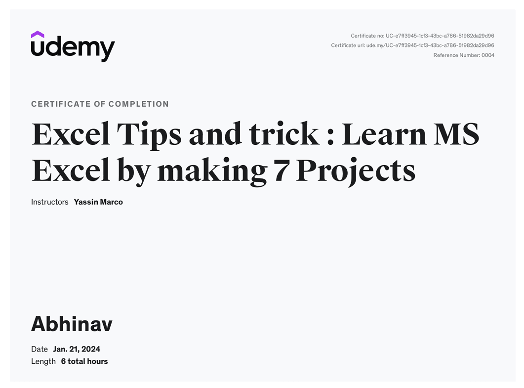 Excel Basics