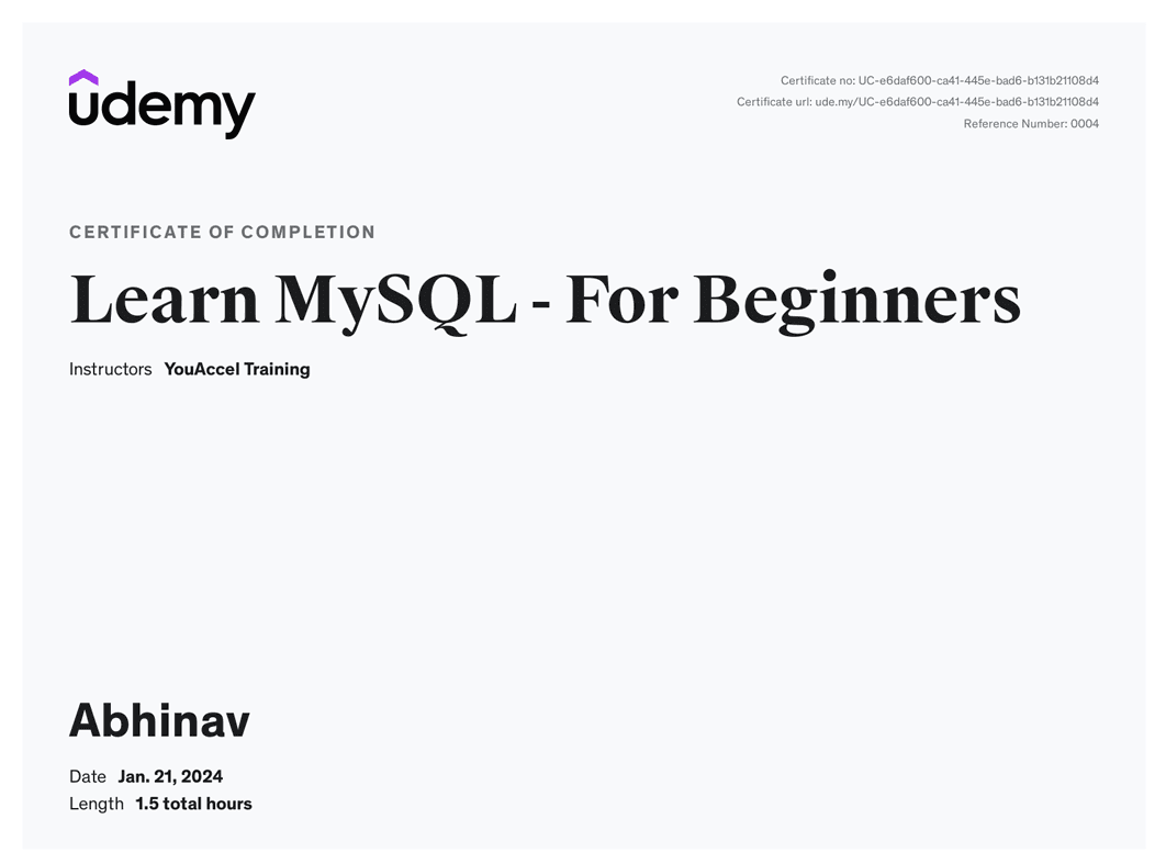 My SQL